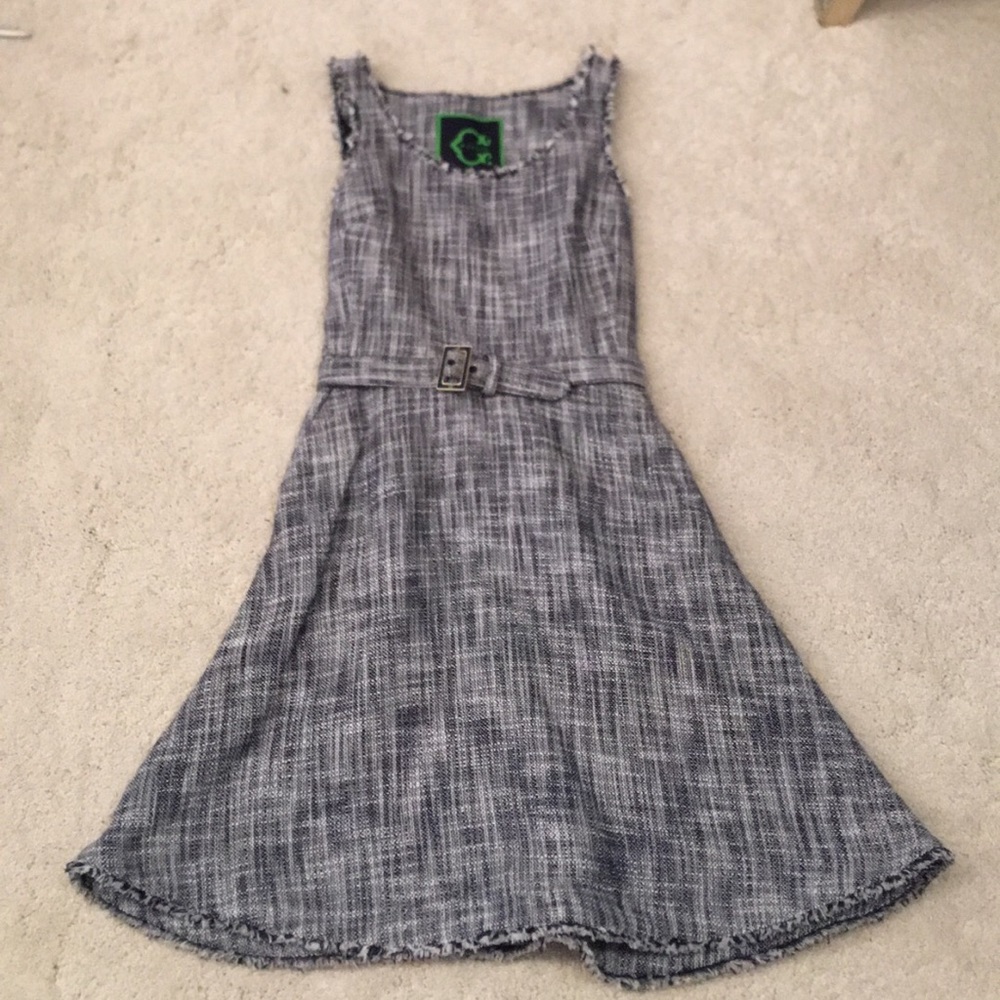 C wonder blue dress with belt